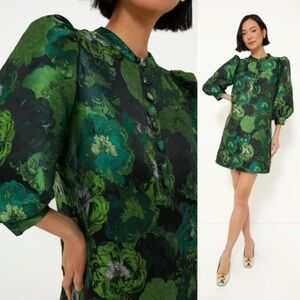 TUCKERNUCK POMANDER Place Green Jacquard Samantha Dress Size XXL